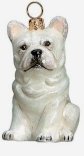 French Bulldog White Dog Ornament